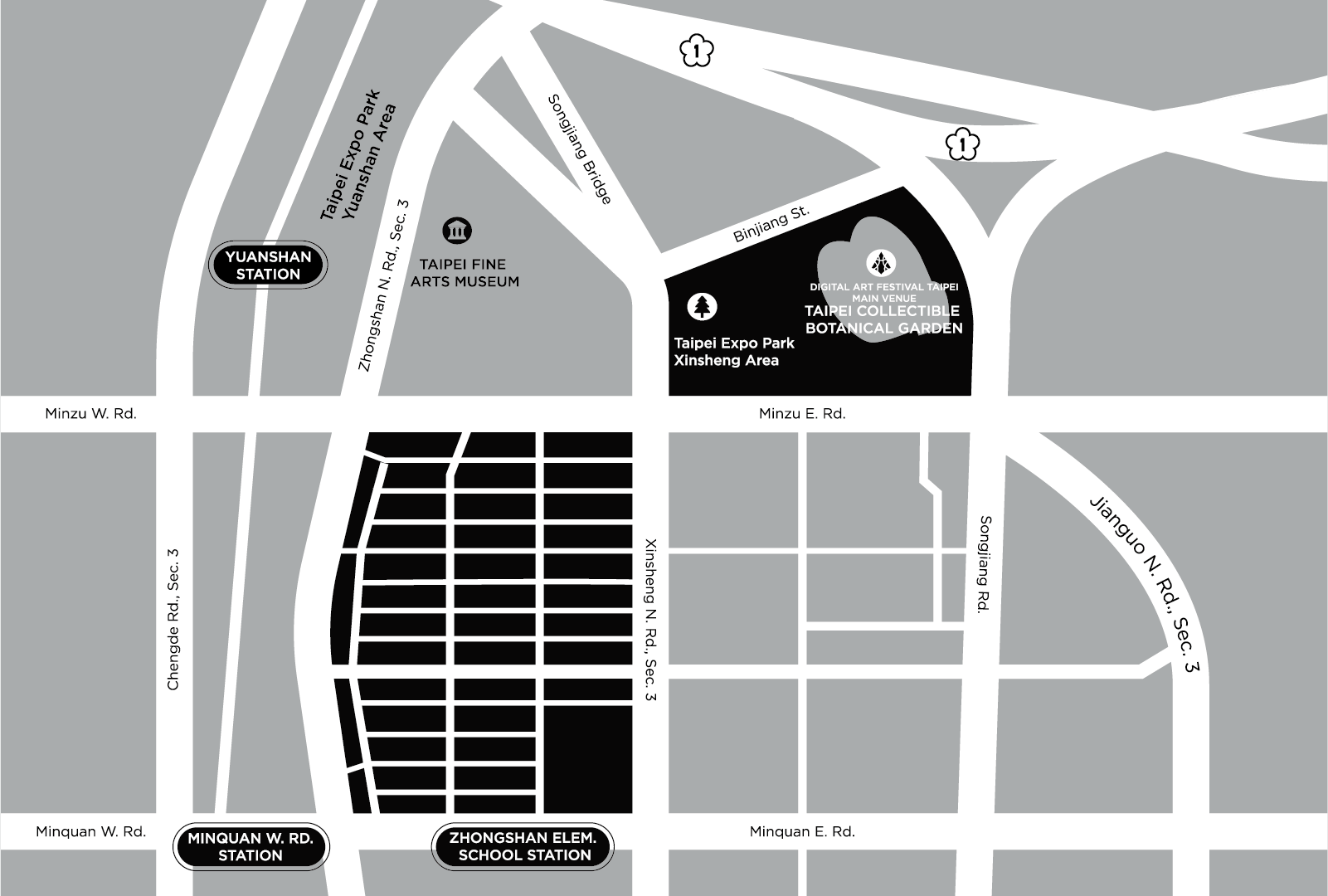 Outdoor works and Art in Stores map